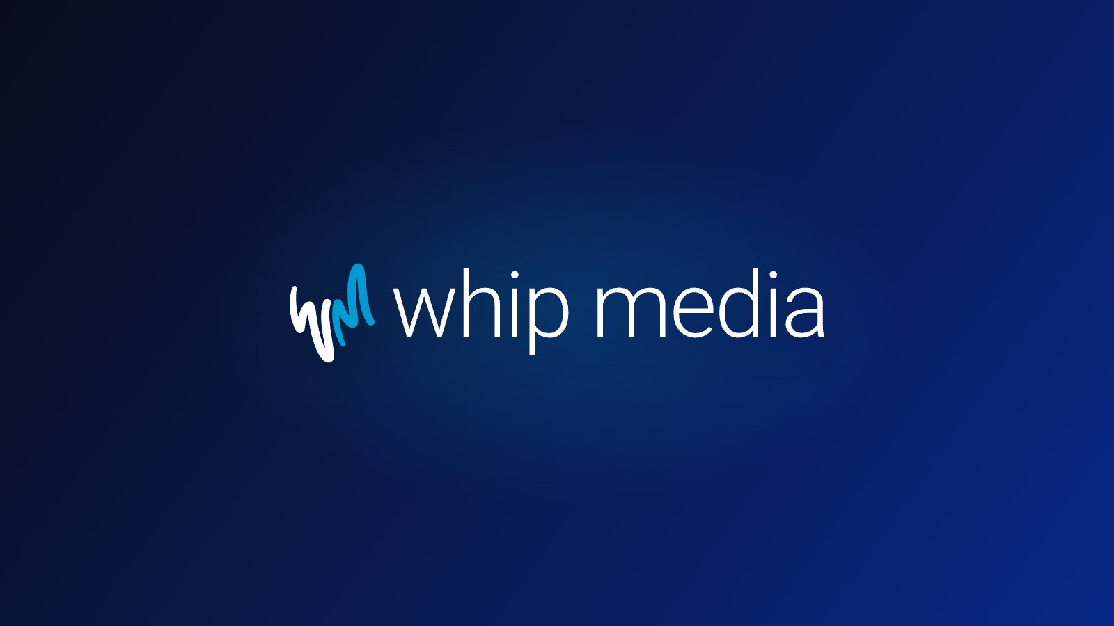 Whip Media wordmark on nGülam’s blue gradient — Whip Media and nGülam strategic partnership for European expansion