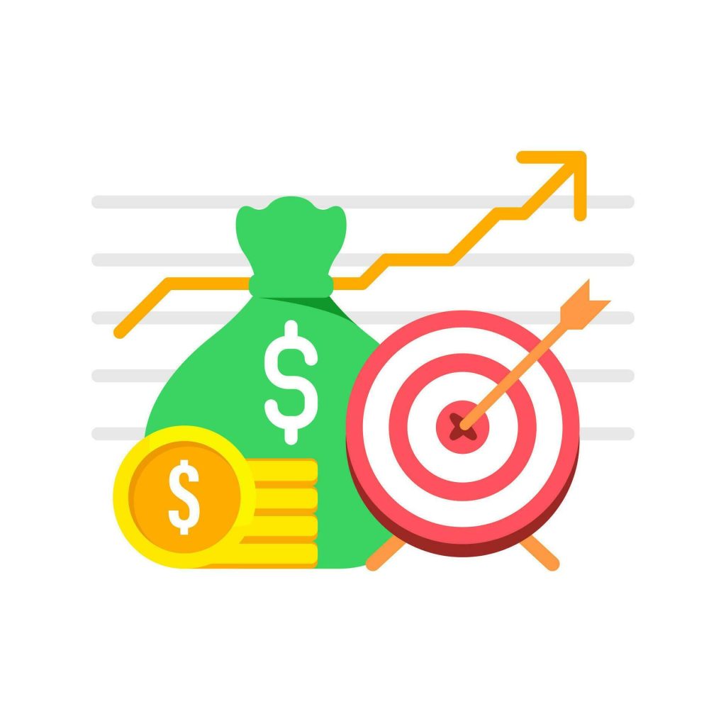 financial-goal-concept-illustration-flat-design-eps10-simple-modern-graphic-element-for-landing-page-ui-infographic-icon-vector